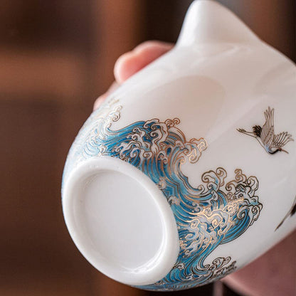 165ml Chinese Porcelain Fair Cup Tea Sea Tea Set Kung Fu Tea