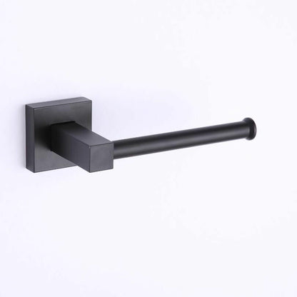 Towel Bars Bathroom Hanger 55CM Matte Black Double Space Aluminum Accessories