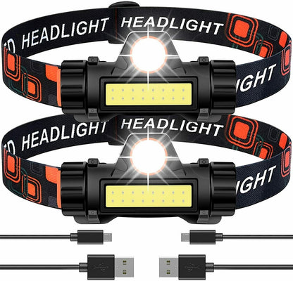 Lampara Linterna De Cabeza Impermeable Ajustable Rotable Sensor de Movimiento