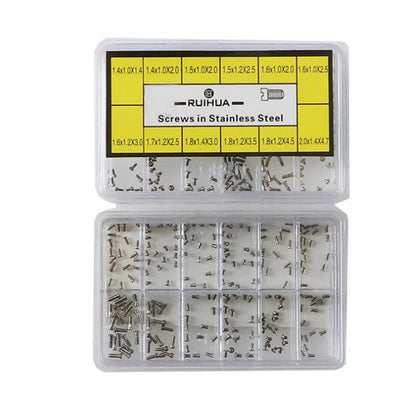 No. 4023-A One Head 12 Different Sizes Stainless Steel Watch Back Case Screw D