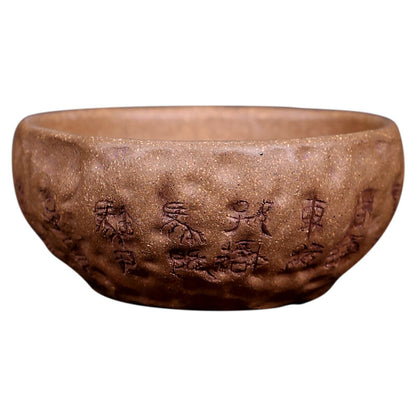 Full Handmade Tea Cup Hand Carved Real Yixing Zisha Duan Clay Master Cup 70ml