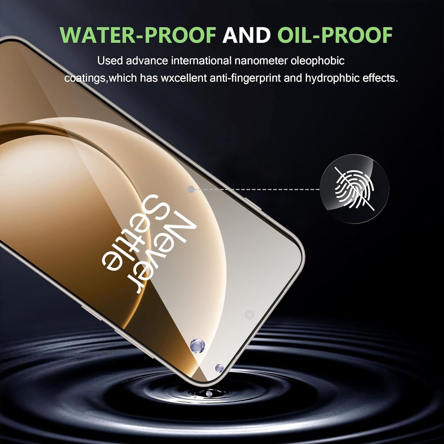 For Oneplus 15 Screen Protector with Camera Lens Protector, 9H Hardness Anti-Scr