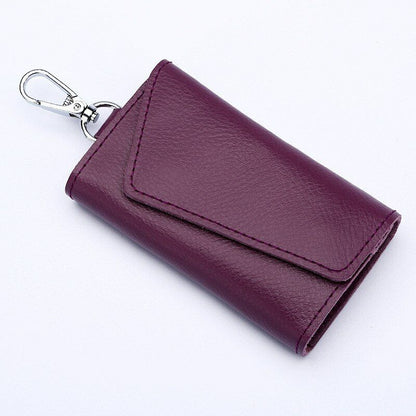 Men Women Car Key Keychain Key Bag Holder Pouch Leather Unisex Key Bag Small Bag