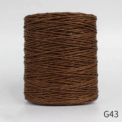 Hand Knitting Yarns 280-300M Natural Raffia Straw Colorful Crochet Threads Rolls