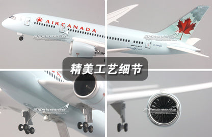 1:130 43CM AIR CANADA BOEING 787 Airplane Landing Gear Resin Aircraft Model