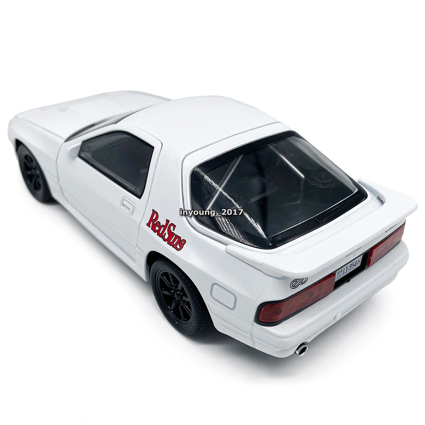 1/24 Mazda RX-7 FC3S Model Car Diecast Toy Vehicle for Boys Kids Gifts White