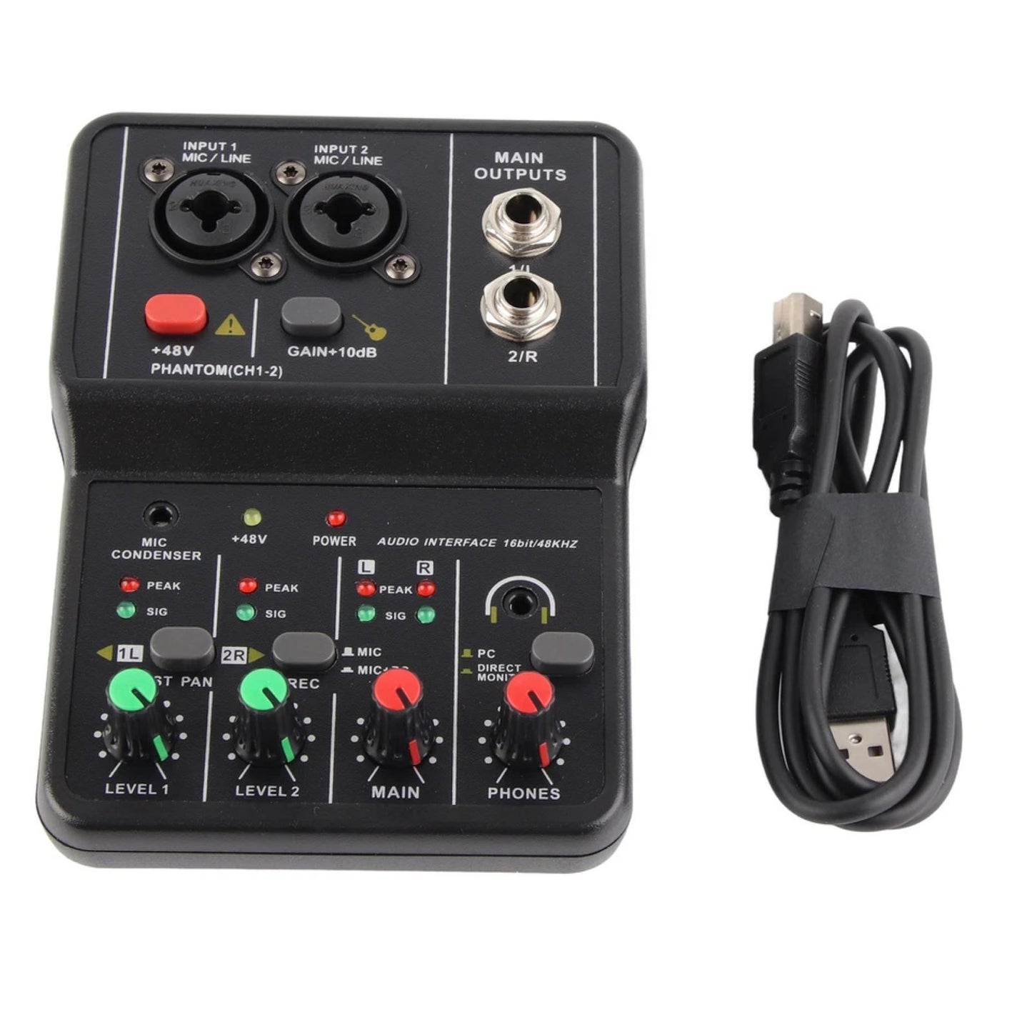 High-Precision Audio Sound Card guarantees professional-grade sound quality