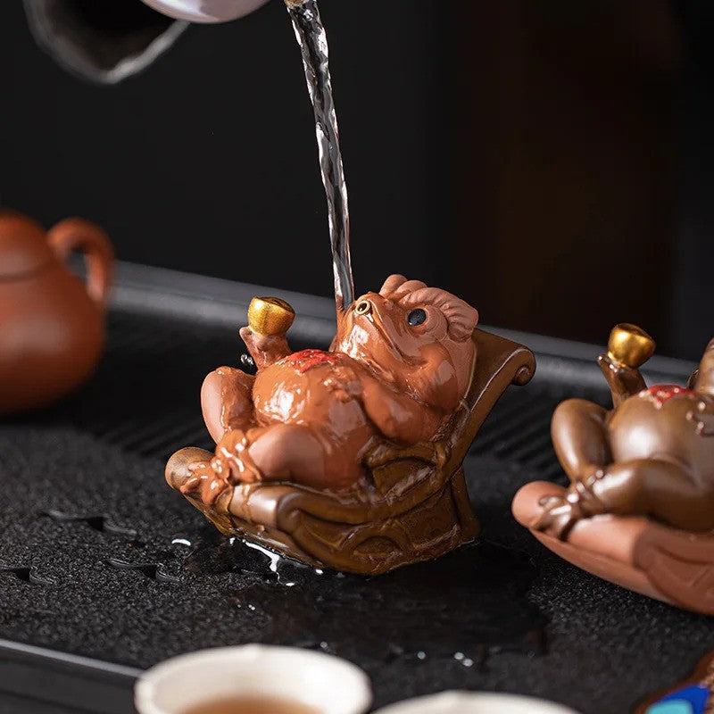 Toad Tea Pet Decoration Attracting Wealth Toad Tea pet incense holder Decoration