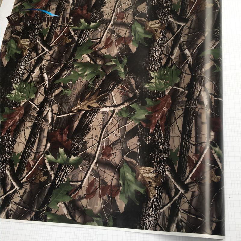 Camo Tree Vinyl Car Wrap Adhesive Real Tree Camouflage Film for Truck Hood Roof