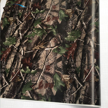 Camo Tree Vinyl Car Wrap Adhesive Real Tree Camouflage Film for Truck Hood Roof