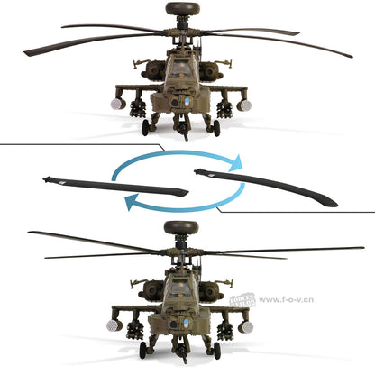 1:72 FOV U.S. ARMY BOEING AH-64 APACHE ARMED Helicopter Diecast Aircraft Model