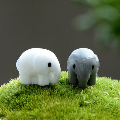 Mini 5pcs Elephant Fleshy Decoration Supplies Moss Micro Landscape Deco Creative