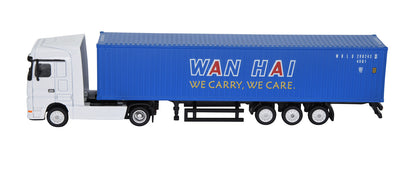 1:87 40GP Metal Shipping Container Truck Model Toy Home Office Decor Gift