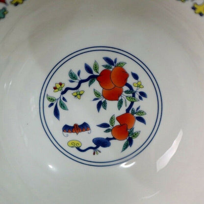 Collected Old Chinese Exquisite Porcelain Color Hand Painted Dragon Phoenix Bowl