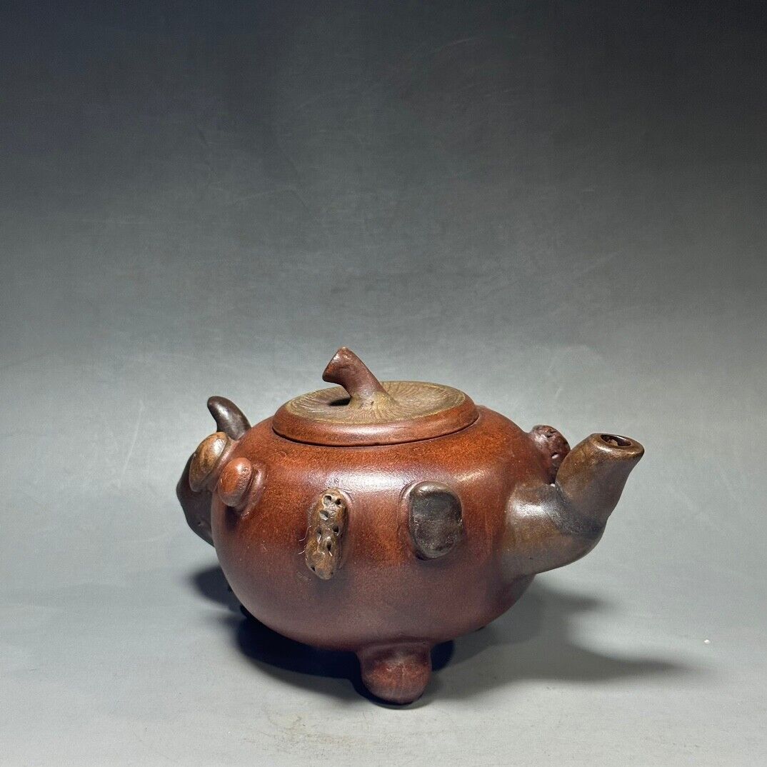 Chinese Yixing Zisha Clay Handmade Exquisite Teapot （百果壶 底款：蒋蓉）