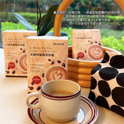 skalak coffee flow fat tea black coffee enzyme jelly milkshake 100g