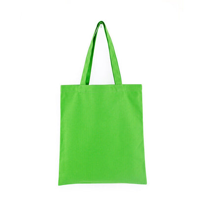 Solid Color Canvas Bags Shopping StorageBags Tote Bag Eco-friendly Shopping Bags