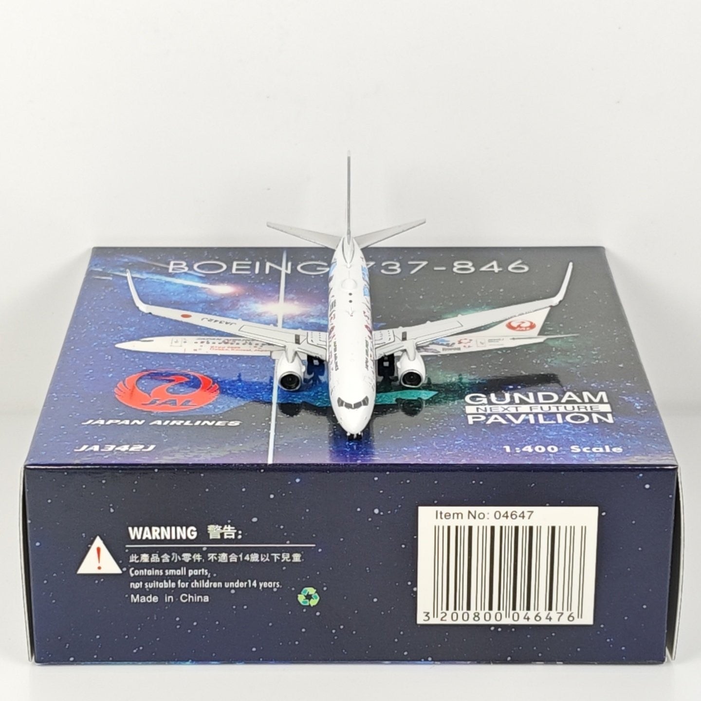 1:400 Phoenix Japan Airlines B737-800 JA342J Airplane Diecast Aircraft Model