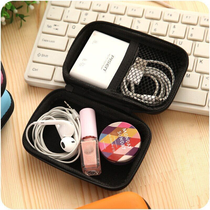 Unisex Mini Wallets Card Coin Purse Pouch Bags Portable Key Earphone Line Case