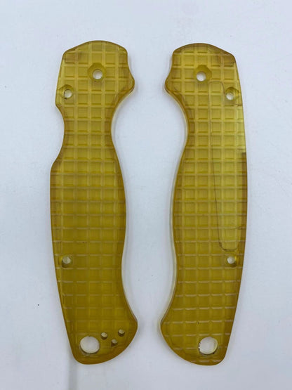1 Pair PEI Material Knife Handle Scales for Spyderco C81 Para 2 Folding Knives
