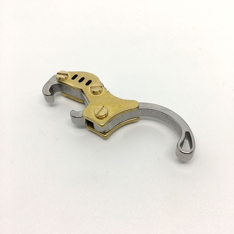 New EDC Brass+Stainless steel Bottle Opener Keychain Portable Folding Tool