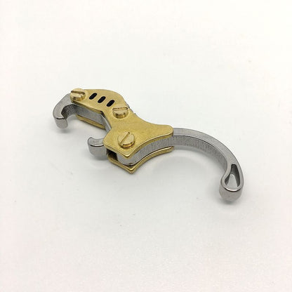 New EDC Brass+Stainless steel Bottle Opener Keychain Portable Folding Tool