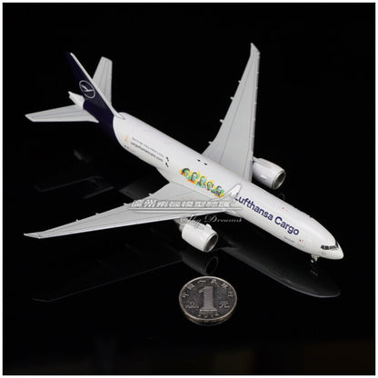 1:400 JC Wings Lufthansa Cargo Plane B777F Diecast Aircraft Model