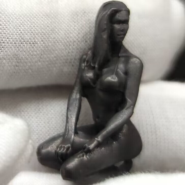Chinese bronze statue hand carved girl statue