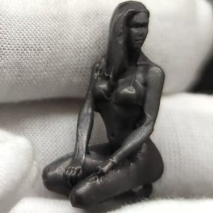 Chinese bronze statue hand carved girl statue
