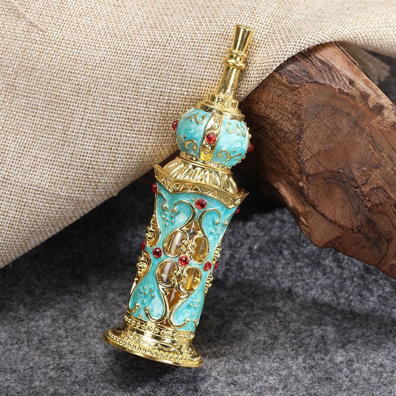 Portable Leakproof Perfume Bottle Enamel Glass Refillable Vial for Oil