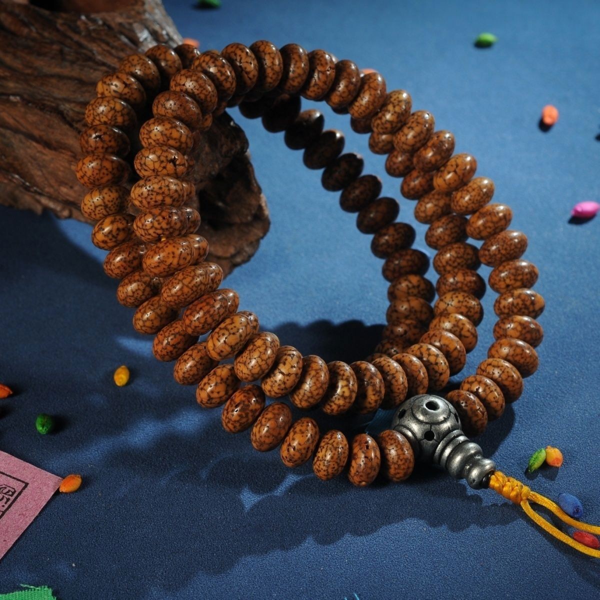 Tibetan Bodhi Bead 108 Beads Necklace Star Moon Prayer Beads Bracelet Buddhist