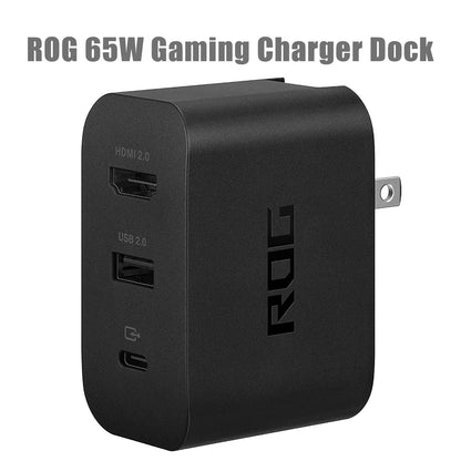 ASUS ROG 65W Gaming Dock – PD3.0 Charging, HDMI 4K, USB-A for Console/Laptop