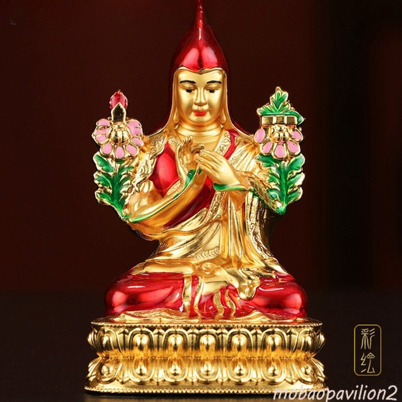 7cm New Omniscience Abdicate Nanga Gyatso Rinpoche Statue Mai Peng