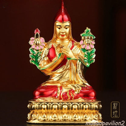7cm New Omniscience Abdicate Nanga Gyatso Rinpoche Statue Mai Peng