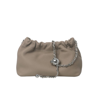 Small Mini Real Leather Clutch Purse Shoulder Bag Crossbody Adjustable Chain