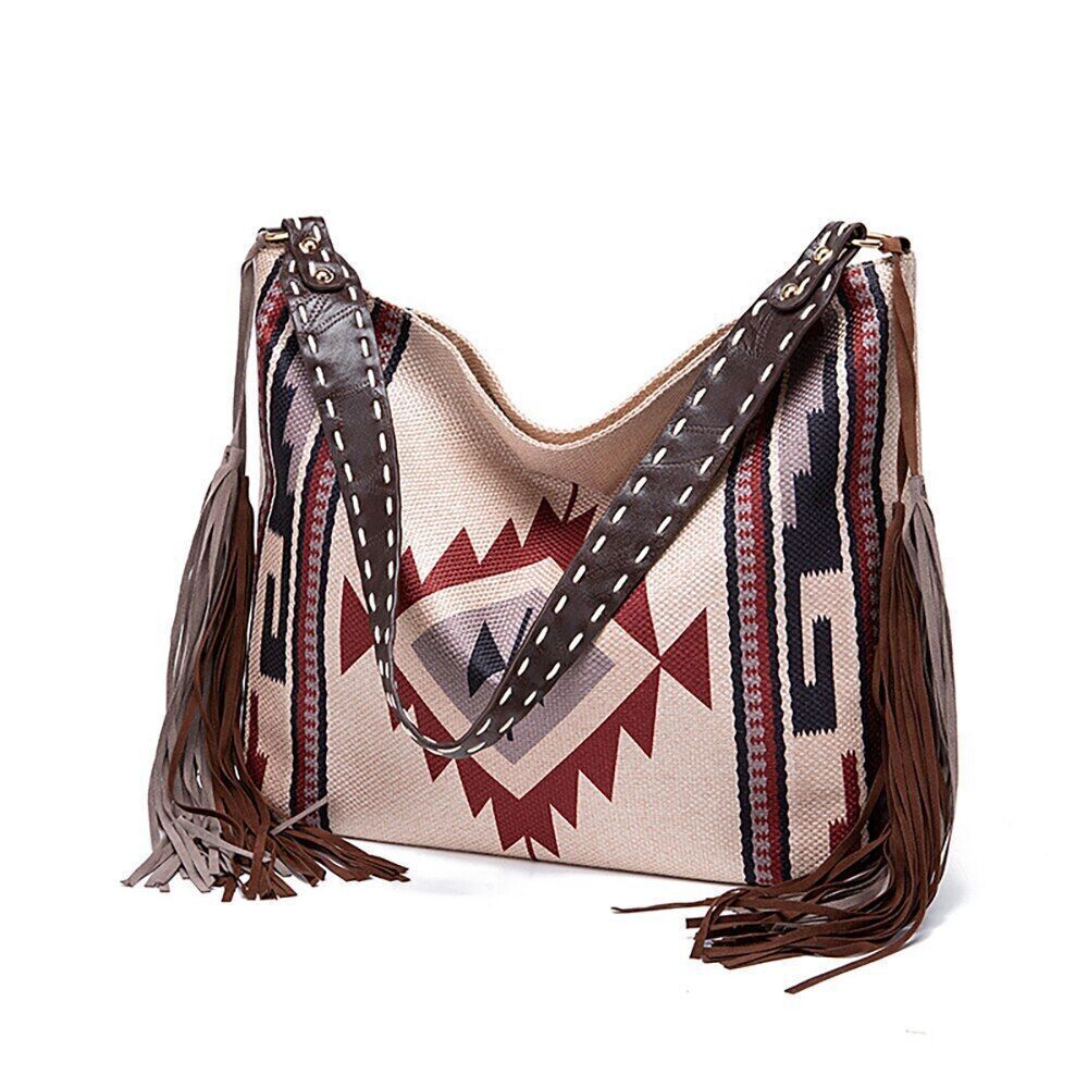 2023 New Fashion Woman Bags Women's Beach One-shoulder Carry Canvas Ethnic Style