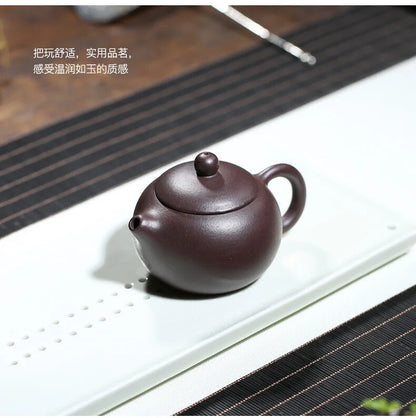 200ml Yixing Purple Clay Teapot Xishi Tea Pot 188 Ball Hole Kettle Zisha Teaware