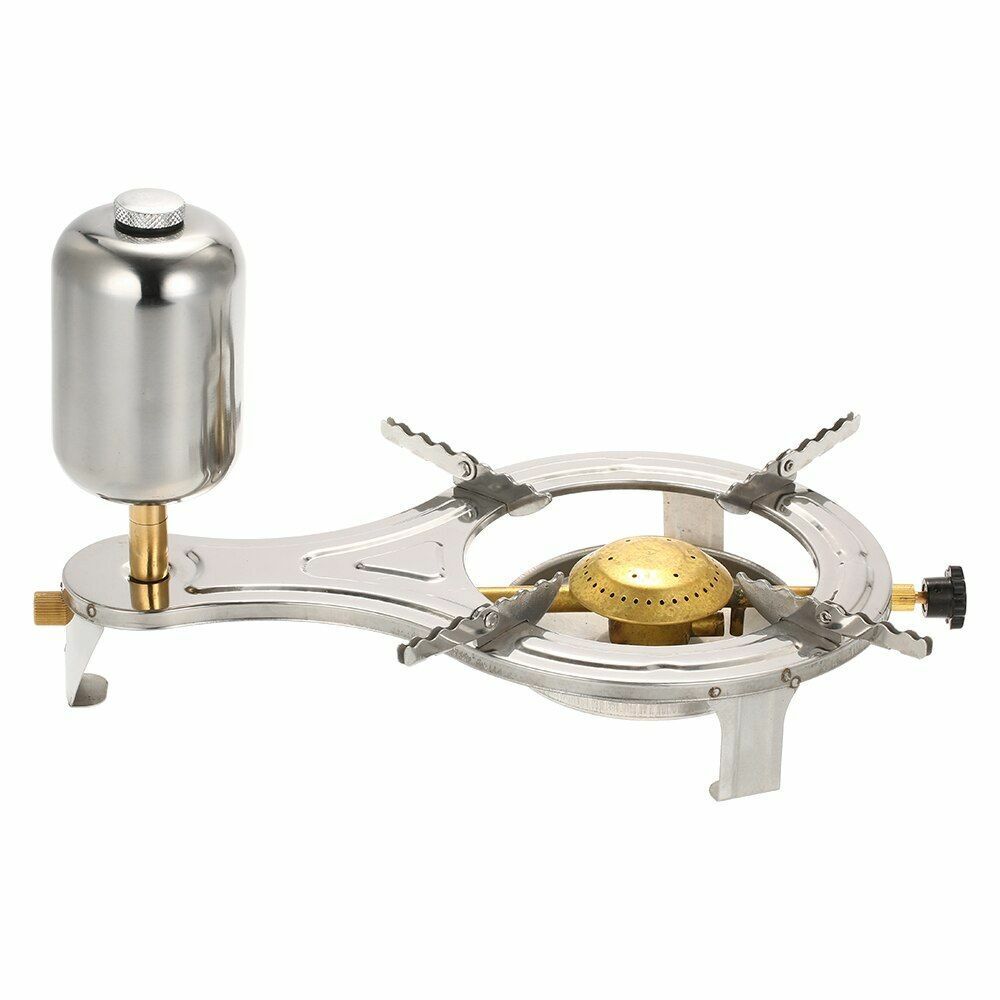 Outdoor Stainless Steel Alcohol Stove Camping Equipment Hiking Wood Mini Picnic