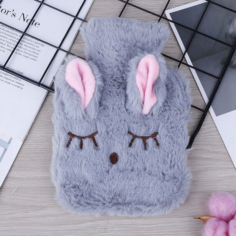 Cute PVC Relief Stress Pain Hot Water Bottle Bag Soft Reusable Hand WarmerA D QH