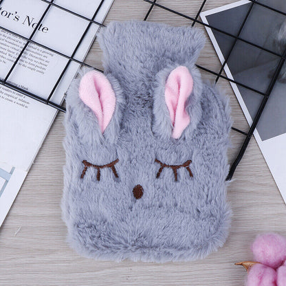 Cute PVC Relief Stress Pain Hot Water Bottle Bag Soft Reusable Hand WarmerA D QH