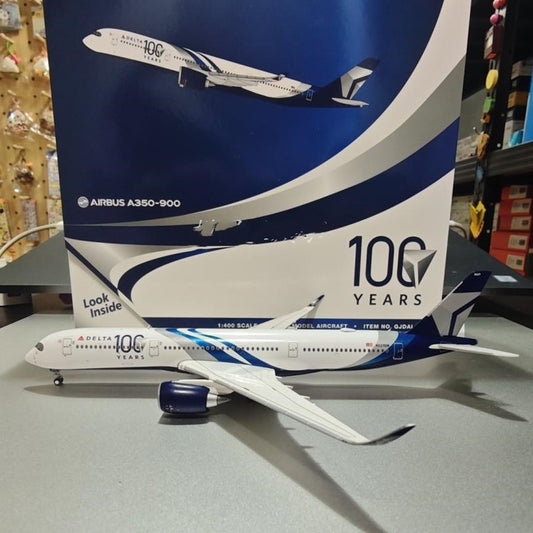 1:400 Geminijets Delta Air Lines A350-900 Passenger Airplane Diecast Model