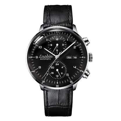 Luobin Automatic Men's Mechanical Luxury Watch 3atm Hour Date Month Multi Dials