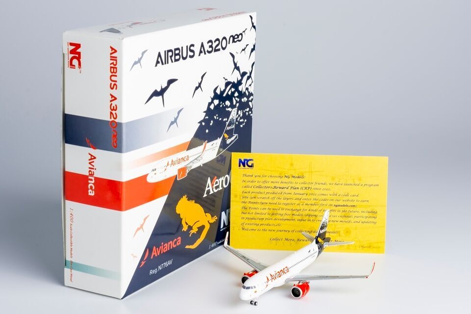 1:400 NG Model Avianca AIRBUS A320 Passenger Airplane Diecast Aircraft Model