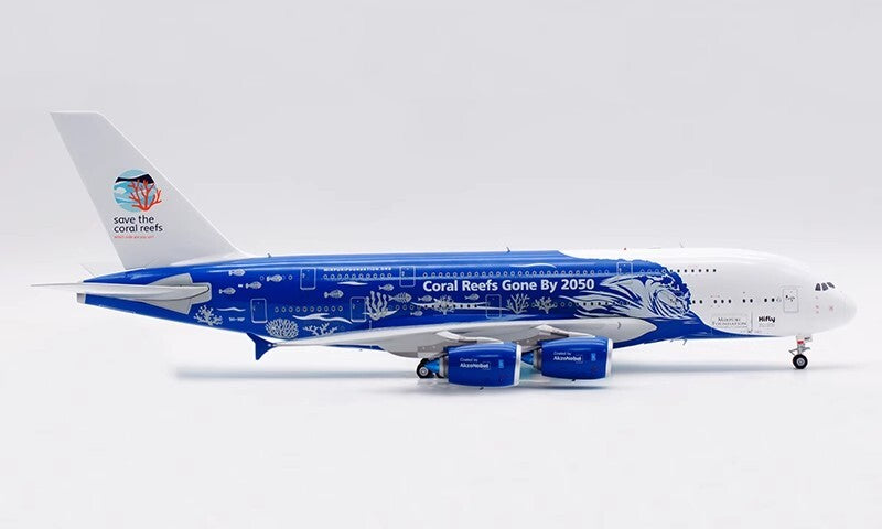 1:200 37CM SQ Wings Hifly AIRBUS A380 Passenger Airplane Diecast Aircraft Model