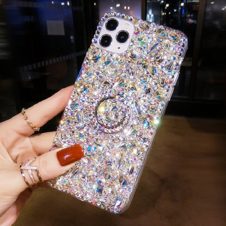 Mobile Phone Case Drip Drill with Bracket Protective Cover for iPhone 17/16/15