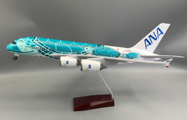 1:160 46CM ANA AIRBUS A380 Airplane Landing Gear Resin Aircraft Model