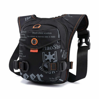 Men Nylon Leg Bags Belt Bag Pack Boys Travel Riding Crossbody Shoulder Bags