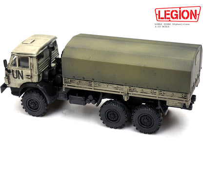 LEGION 1/72 Kamaz 43101 Afghanistan Military Vehicle Truck UN 12061LB Model