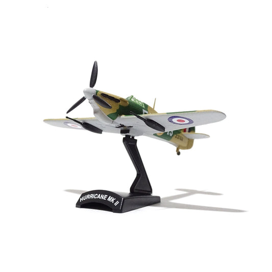 High Simulation 1/100 WWII UK Hurricane MKII Airplane Fighter Aircraft Model