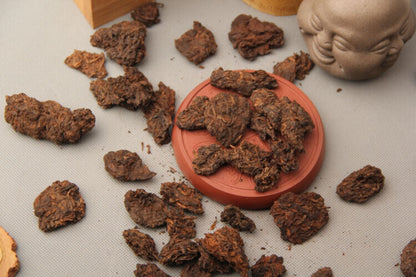 Aged Golden Buds Lao Cha Tou Pu'er Pu-erh Loose Tea Puer Ripe Shu 250g